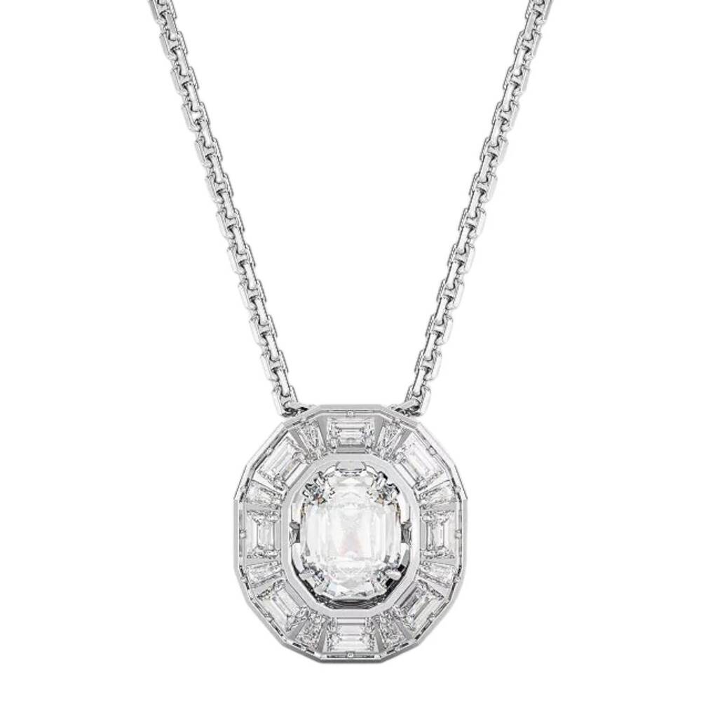 NEW SWAROVSKI women's mesmera crystal pendant necklace in silver